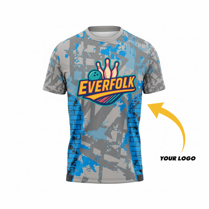 Custom Logo And Name Grey Royal Jersey