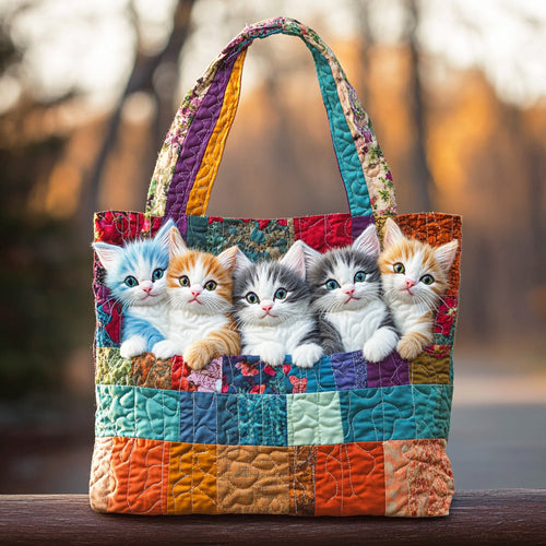 Whisker Wonderland Quilted Tote Bag