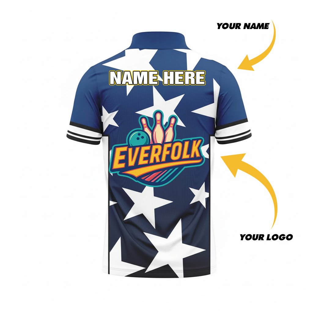 Custom Logo And Name Stars Jersey
