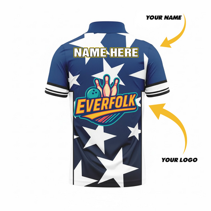 Custom Logo And Name Stars Jersey