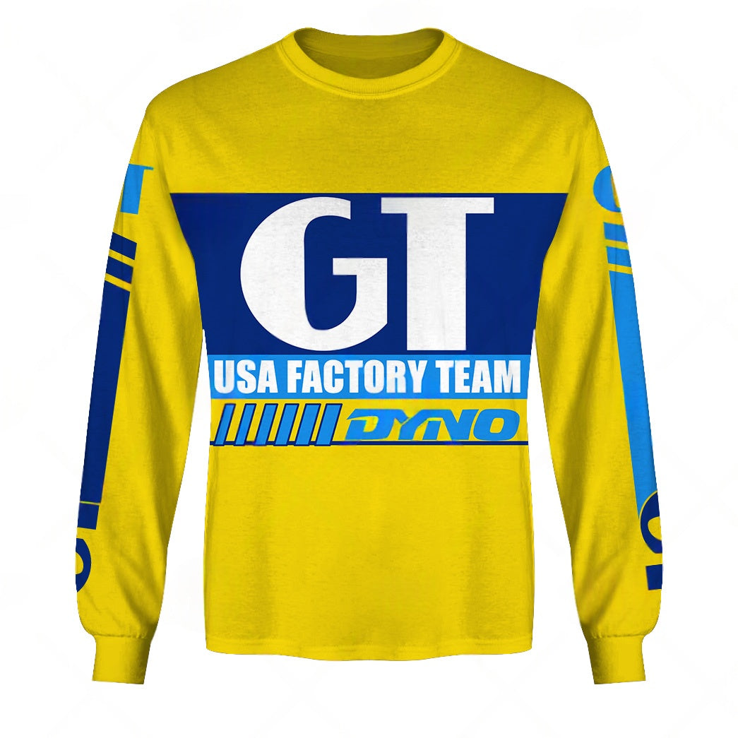 Personalize BMX GT USA Factory Team Vintage Retro Yellow 1985 Jersey