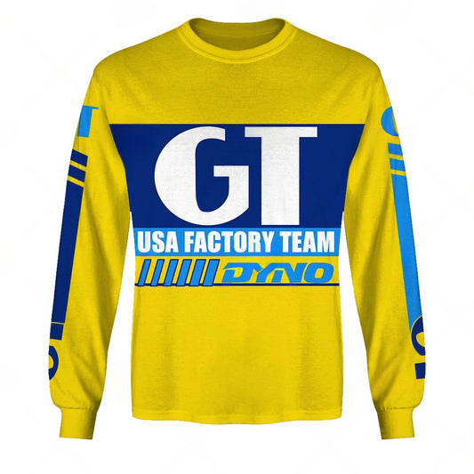 Personalize BMX GT USA Factory Team Vintage Retro Yellow 1985 Jersey