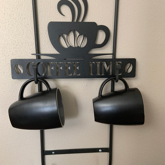 Personalized metal coffee sign