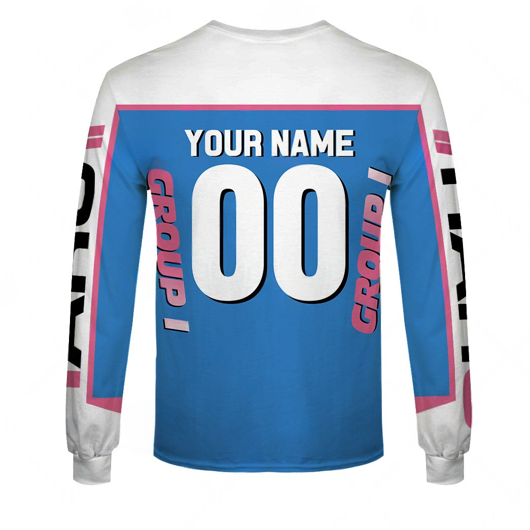Personalize Haro BMX Racing Old School Classic Vintage Retro Blue Jersey