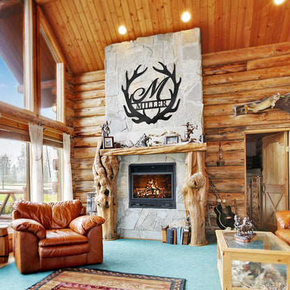 🦌Antler Monogram Letter Sign🎁