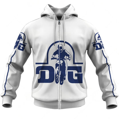 Personalize BMX DG Racing Team Classic Vintage Retro White Jersey