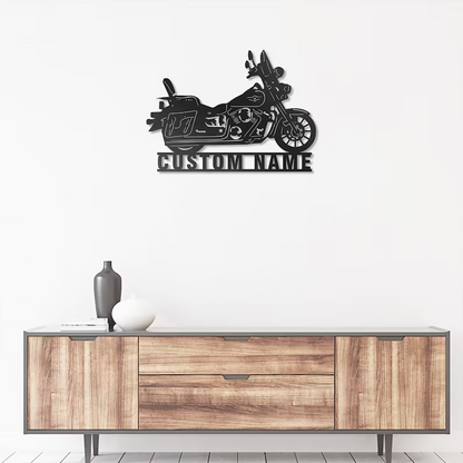 Surname Logo - Motorcycle Metal Logo