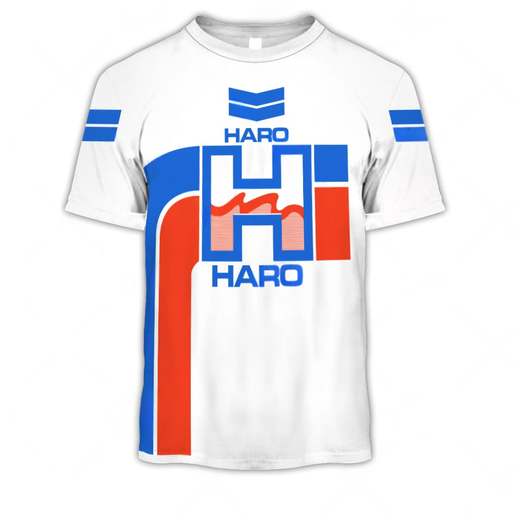 Personalize Haro BMX Racing Old School Classic Vintage Retro Red Blue Jersey