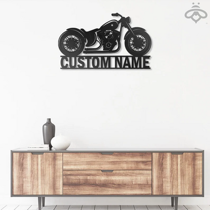 Custom Iron 883 Motorcycle Metal Wall Art