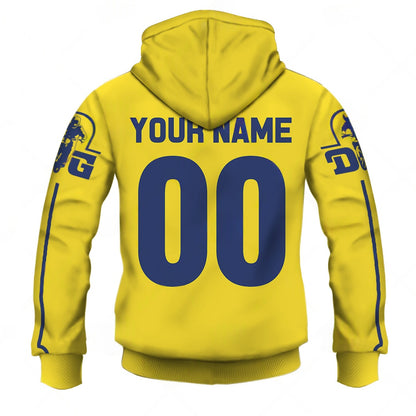 Personalize BMX DG Racing Team Classic Vintage Retro Yellow Jersey