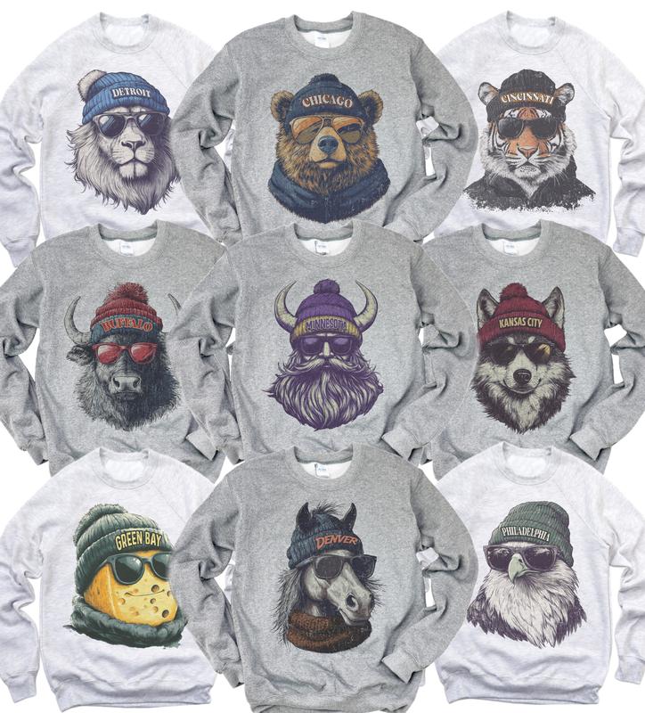 City Spirit Animal Football Sweatshirt – Game Day Pullover