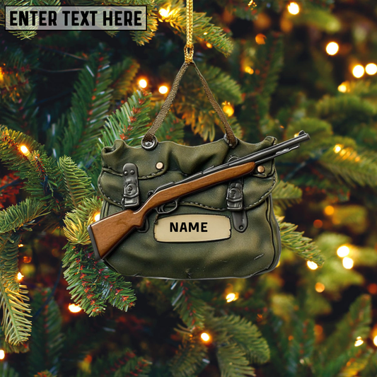 Personalized Hunting Ornament: Acrylic Hunter Gift