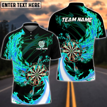 Breath Of Fire Darts Personalized Name, Team Name Polo Shirt