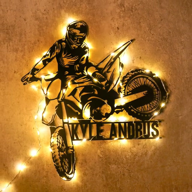 🏍Personalized Motorcycle Name Sign Decoration