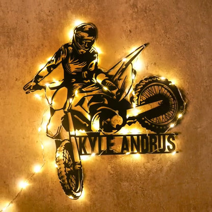 🏍Personalized Motorcycle Name Sign Decoration