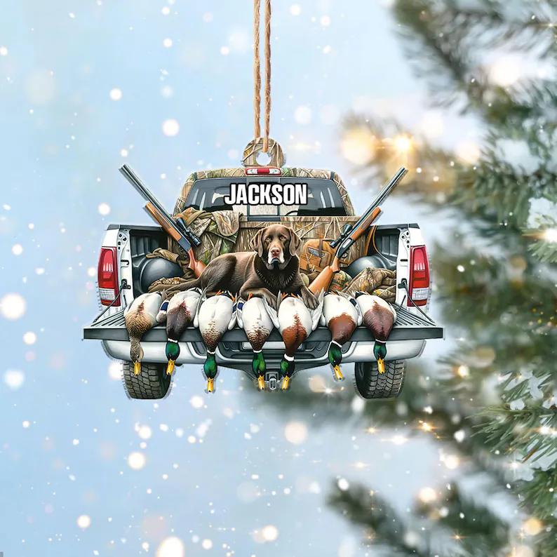 Duck Hunting Christmas Ornament