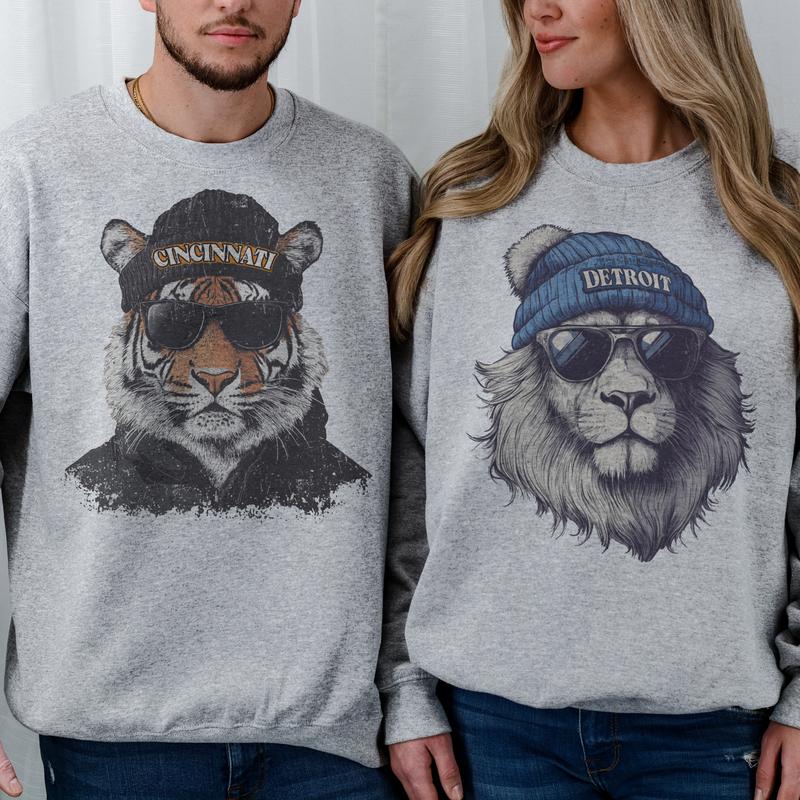 City Spirit Animal Football Sweatshirt – Game Day Pullover