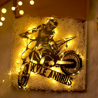 🏍Personalized Motorcycle Name Sign Decoration