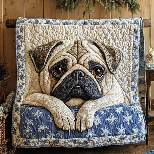 Snowflake Pug Quilt