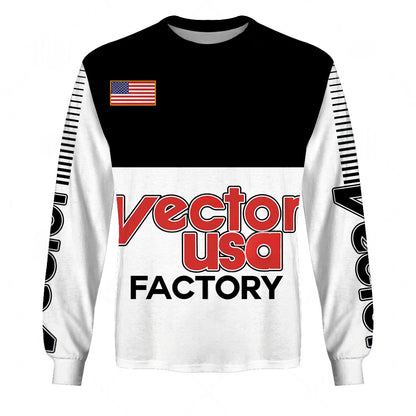 Personalize BMX Vector USA Racing Team Classic Vintage Retro White Jersey