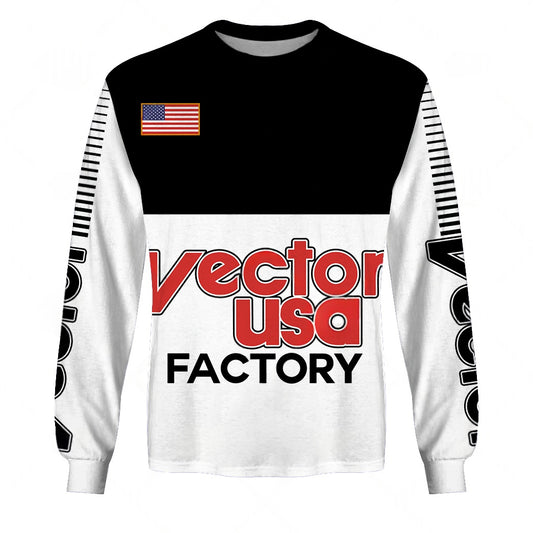 Personalize BMX Vector USA Racing Team Classic Vintage Retro White Jersey