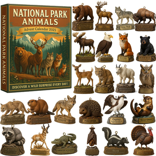 🌲Christmas Gift--National Park Animals Advent Calendar 2025