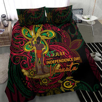 Vanuatu 45th Independence Anniversary Bedding Set Flower Melanesian Namele Turtle - Polynesian Pride