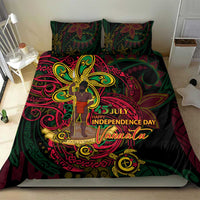 Vanuatu 45th Independence Anniversary Bedding Set Flower Melanesian Namele Turtle - Polynesian Pride