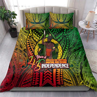 Vanuatu 45th Independence Anniversary Bedding Set Embracing Our Traditions Shaping Our Future