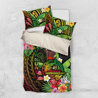 45th Anniversary of Freedom Vanuatu Bedding Set Island Pride Cultural Power Pacific Unity