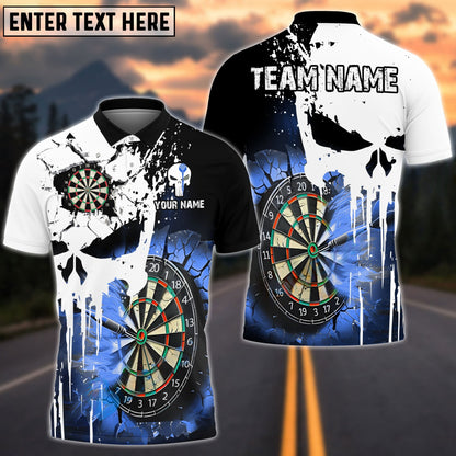 Darts Punished Skull Flame Personalized Shirt
