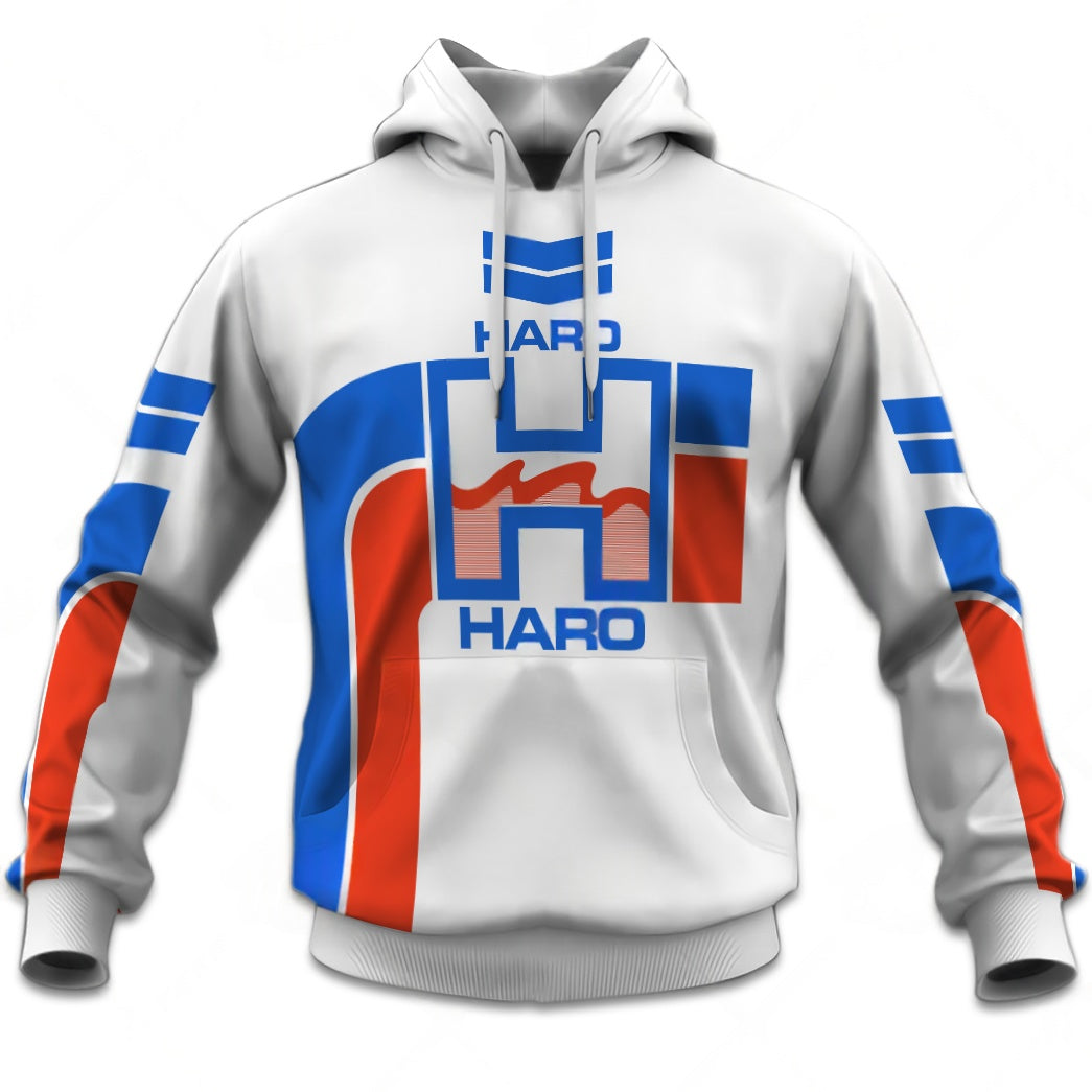 Personalize Haro BMX Racing Old School Classic Vintage Retro Red Blue Jersey