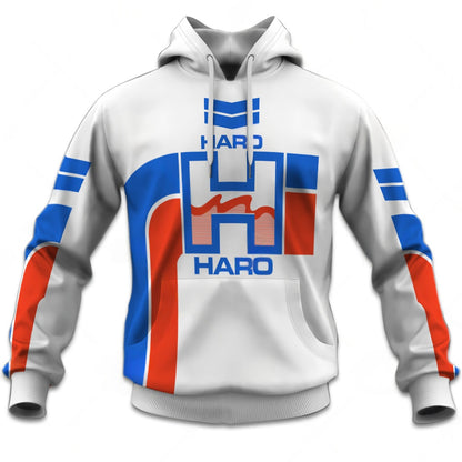 Personalize Haro BMX Racing Old School Classic Vintage Retro Red Blue Jersey