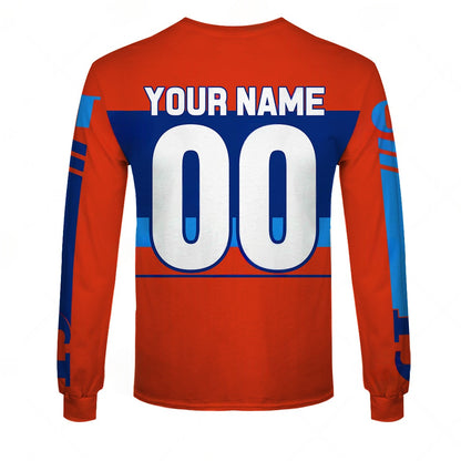 Personalize BMX GT USA Factory Team Vintage Retro Red Jersey