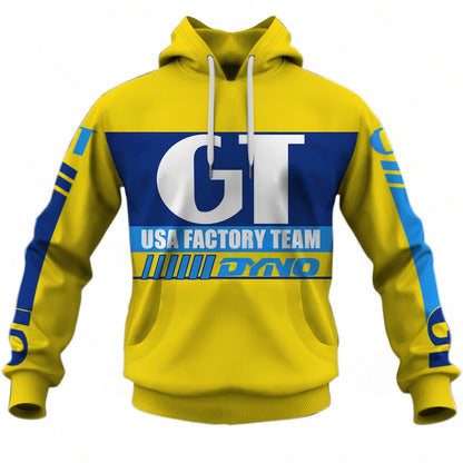 Personalize BMX GT USA Factory Team Vintage Retro Yellow 1985 Jersey