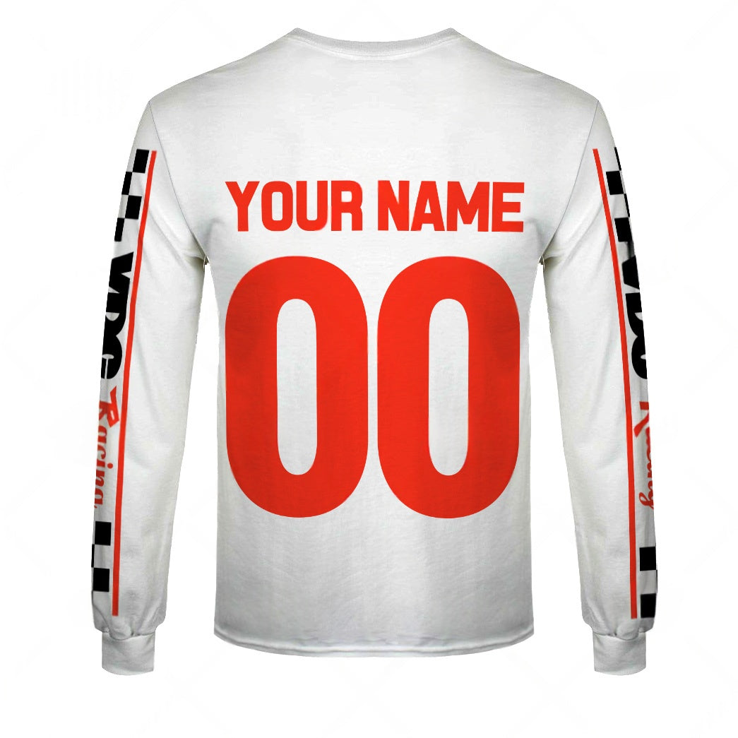 Personalize BMX VDC Racing Team Classic Vintage Retro White Jersey