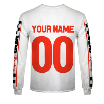 Personalize BMX VDC Racing Team Classic Vintage Retro White Jersey