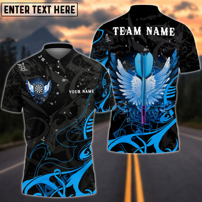 Darts Arrow With Beautiful Wing Personalized Name Shirt