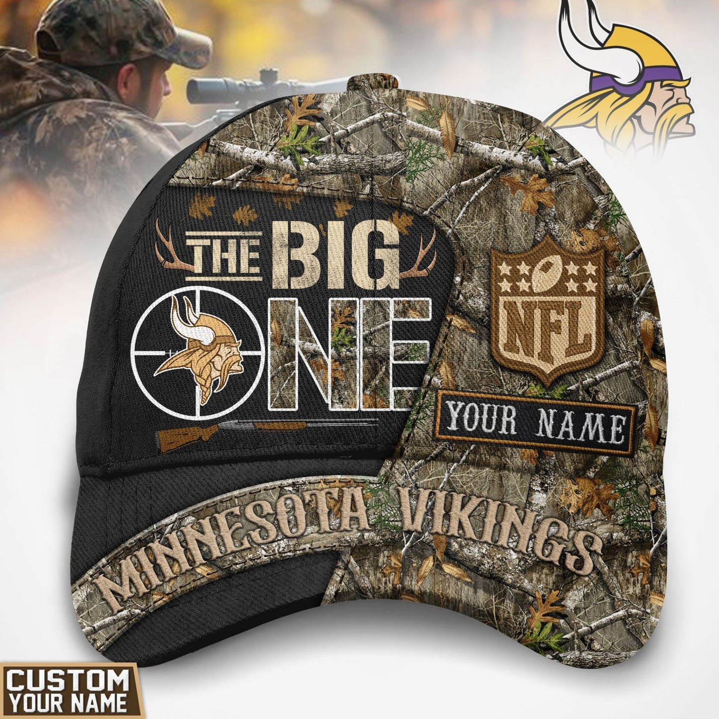 Minnesota Vikings | Premium NFL The Big One Hunting Classic Cap
