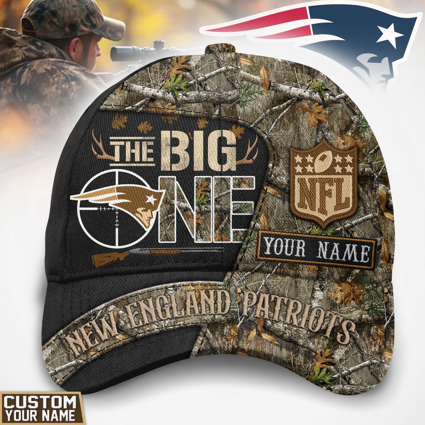 New England Patriots | Premium NFL The Big One Hunting Classic Cap