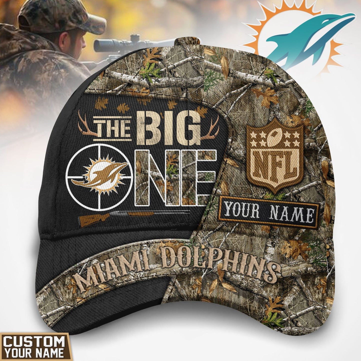 Miami Dolphins | Premium NFL The Big One Hunting Classic Cap
