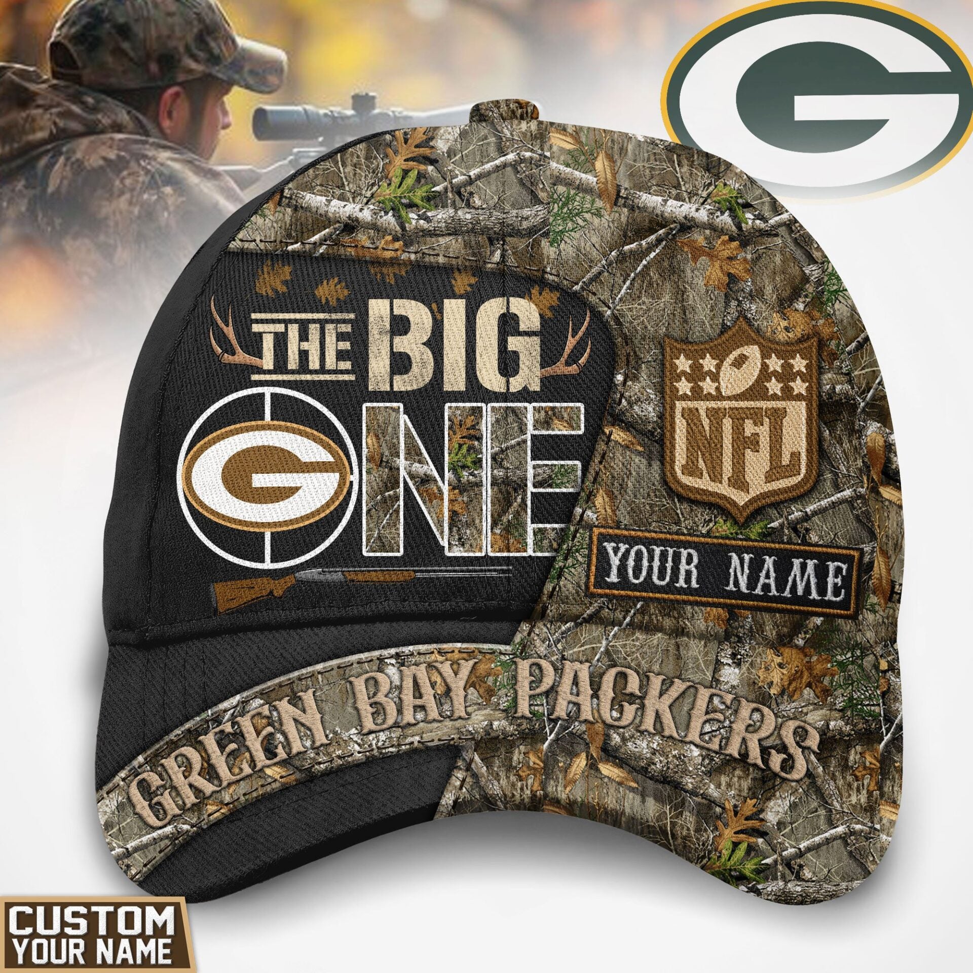 Green Bay Packers | Premium NFL The Big One Hunting Classic Cap