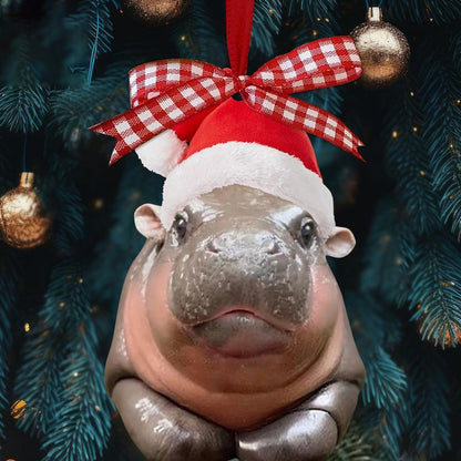 Christmas Hot Sale Cute Baby Hippo Ornament