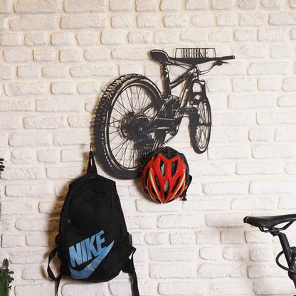 Custom Mountain Bike Wall Hanger, Metal Helmet Holder