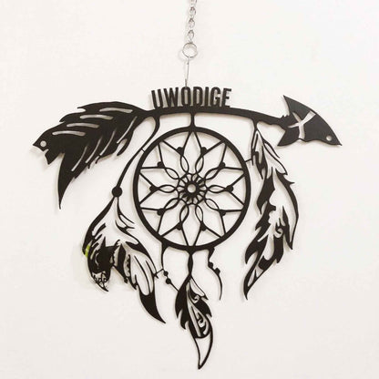Custom Name Tribal Dream Catcher Metal Wall Art