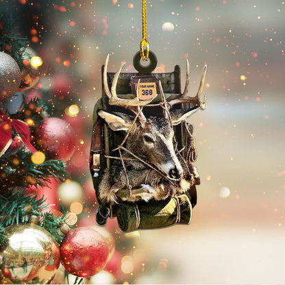 Personalized Deer Hunting Flat Acrylic Ornament Gift for Deer Hunting Lovers