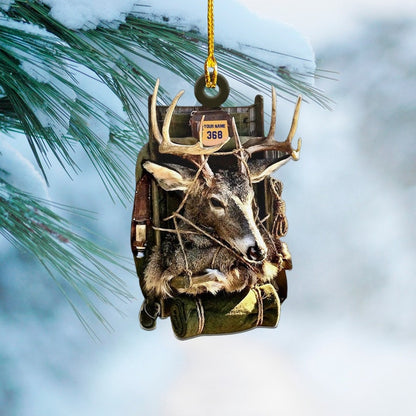 Personalized Deer Hunting Flat Acrylic Ornament Gift for Deer Hunting Lovers