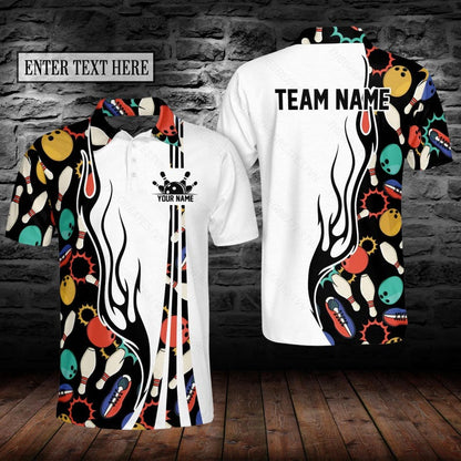 Personalized Bowling Polo Shirt: Custom Team Name