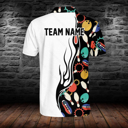 Personalized Bowling Polo Shirt: Custom Team Name
