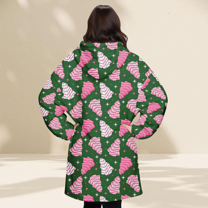 Christmas Tree Cakes Hoodie Blanket